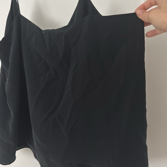 NWT Everlane The Clean Silk Cami Tank Top Women Black Blouse size 14 - Picture 7 of 7